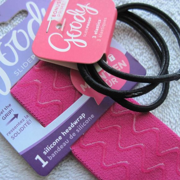 3 Goody Silicone Headwrap Wide Slide Proof Secure Hold Fit Hair Head Bands - Picture 14 of 16